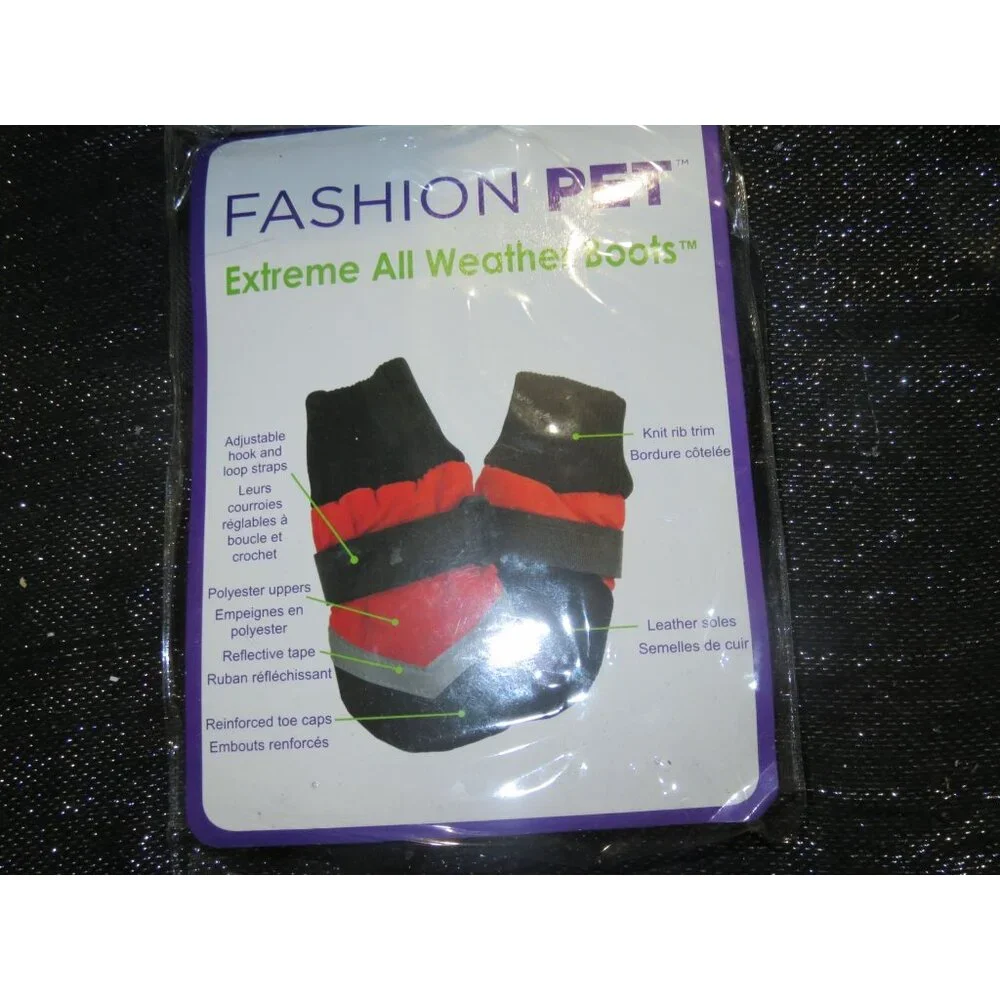 Fashion Pet Extreme All Weather Boots reflective Waterproof non-skid Canine